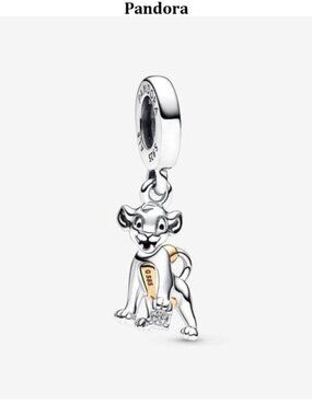 Authentic Pandora Disney 100th Anniversary Simba Lab-Grown Diamond Dangle Charm